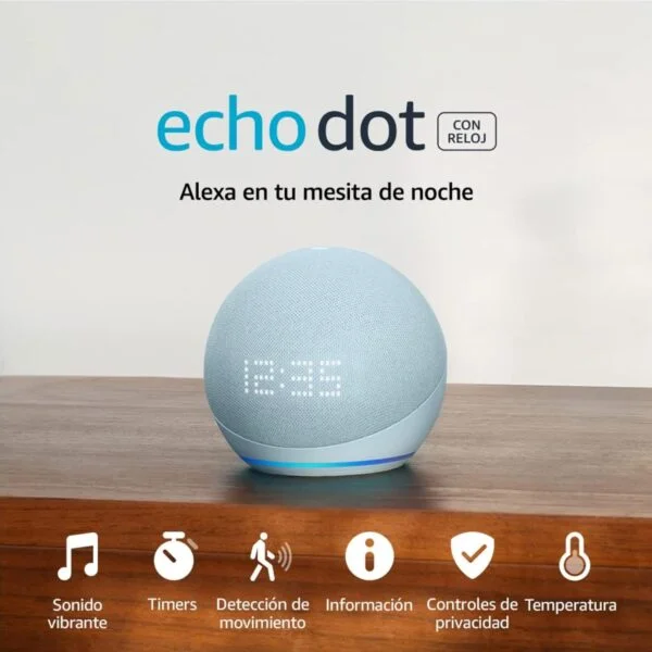 Echo Dot Negra 5Ta Generación- Bocina Inteligente